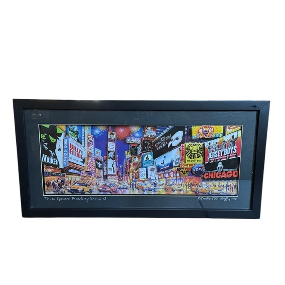 New York Other - New York Times Square 3D Broadway Framed Art